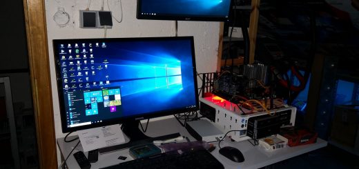 Neuer Arbeitsplatz mit I7 Rechner auf Benchtable